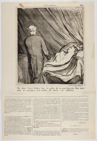 My Dear France, Try Not to Always Panic on the Eve of All Your Births by Honoré Daumier